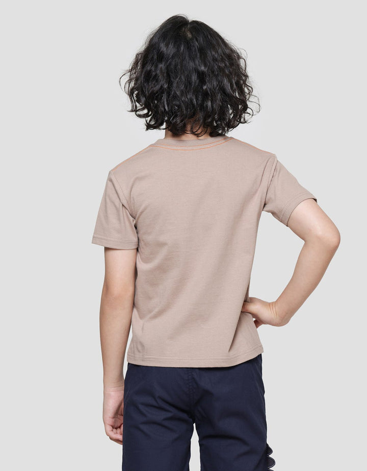 Little M Croco Lets Go Aplikasi Print Kaos Lengan Pendek Anak Laki-laki