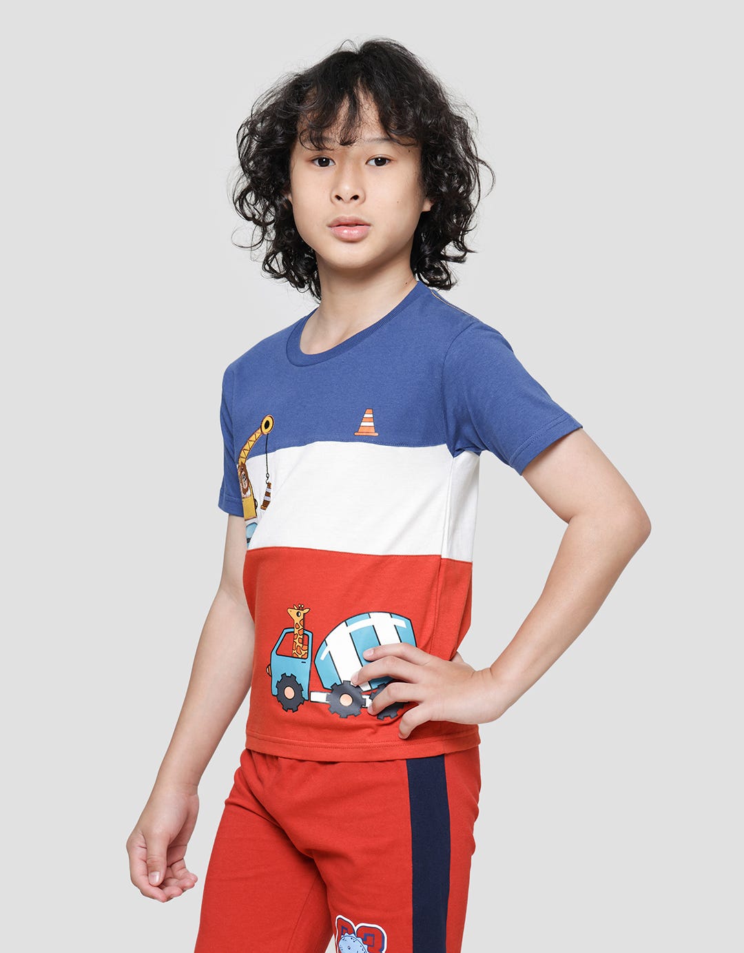 Little M Cut N Sewn Aplikasi Bordir Kaos Anak Laki-Laki