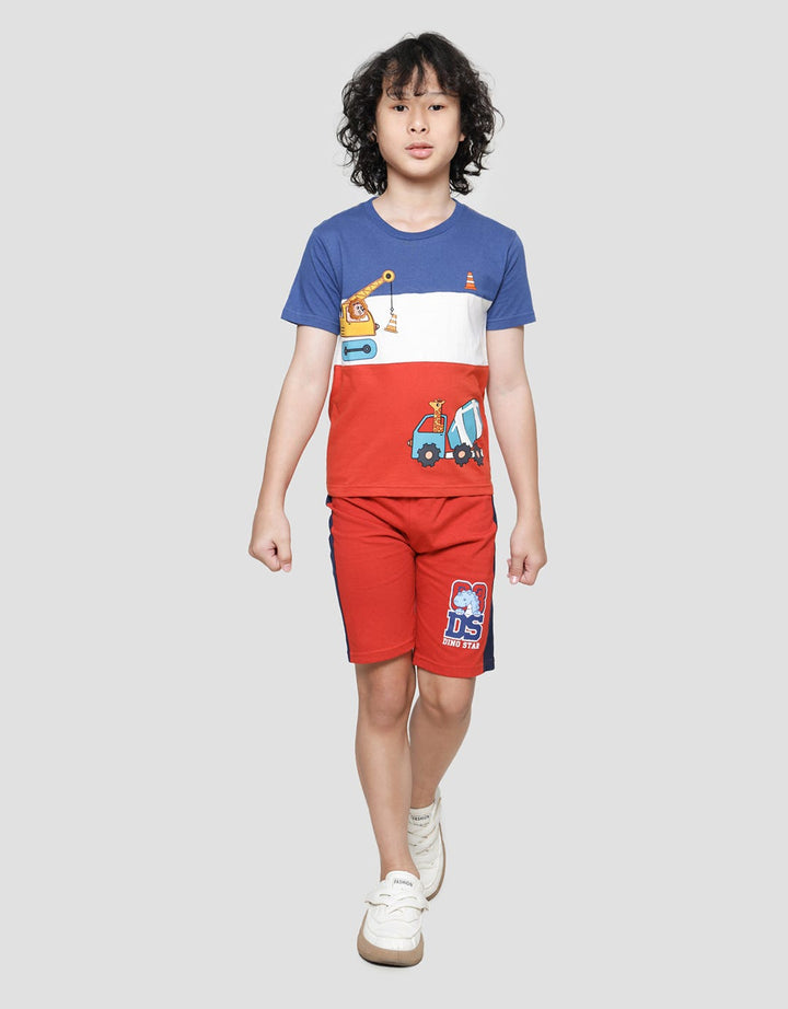 Little M Cut N Sewn Aplikasi Bordir Kaos Anak Laki-Laki