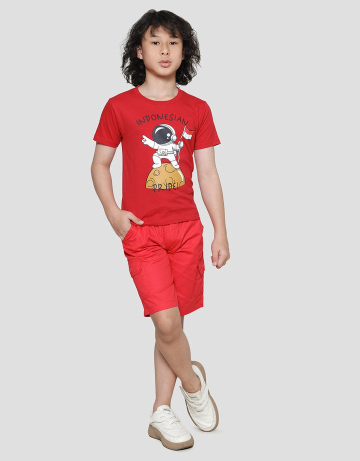 Little M Indonesian Pride Kaos Lengan Pendek Anak Laki-Laki