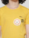 Little M Lion Combed Boys T-Shirt