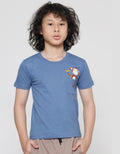 Little M Monkey Combed Kaos Anak Laki-Laki