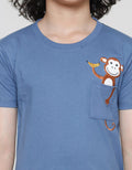 Little M Monkey Combed Kaos Anak Laki-Laki