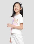 Little M Love Bear 1 Girls Short Sleeve T-Shirt