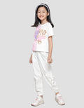 Little M Love Bear 1 Girls Short Sleeve T-Shirt