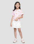 Little M Strawberry Bear 2 Kaos Lengan Pendek Anak Perempuan