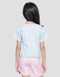 Little M Cute Bear 5 Girls Short Sleeve T-shirt