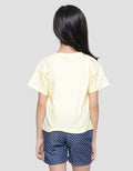 Little M Cute Cream Bear 6 Kaos Lengan Pendek Anak Perempuan
