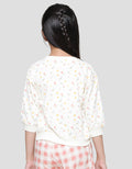 Little M Print Floral Aplikasi Bunny Sweater Anak Perempuan