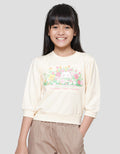Little M Screen Printing Back Ear Application Girls Sweater