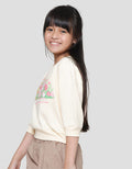 Little M Screen Printing Back Ear Application Girls Sweater