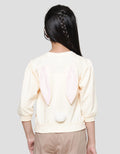 Little M Screen Printing Back Ear Application Girls Sweater