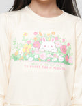 Little M Screen Printing Back Ear Application Girls Sweater