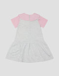 Little M Kerah Woven Aplikasi Unicorn And Pompom Midi Dress Anak Perempuan