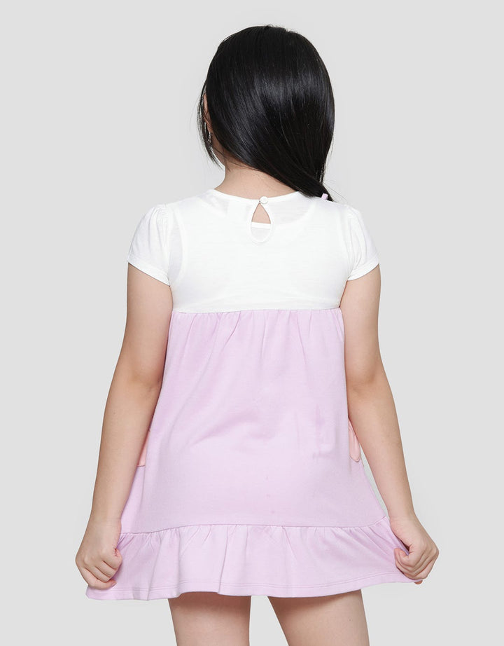 Little M Aplikasi Bunga Midi Dress Overall Anak Laki-Laki