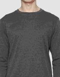 Suko Round Neck Soft Touch Round Collar Men's Long Sleeve T-Shirt