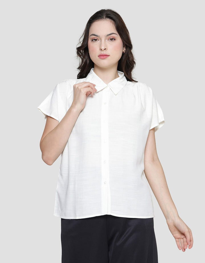 Connexion Slub Dolman Blouse Wanita