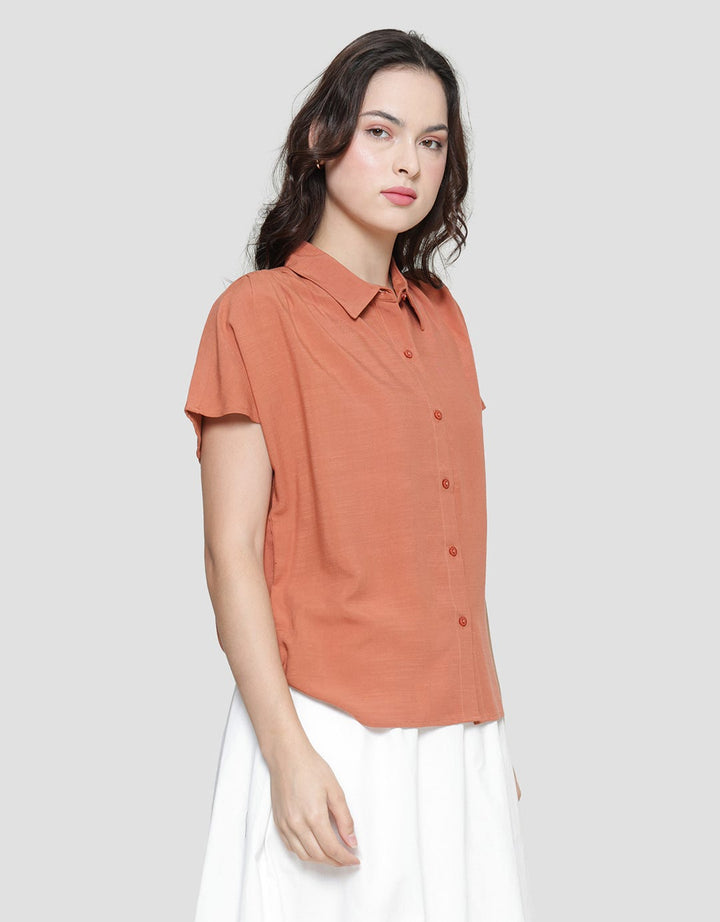 Connexion Slub Dolman Blouse Wanita