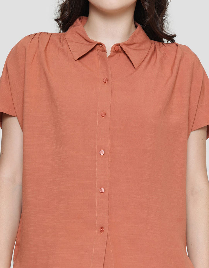 Connexion Slub Dolman Blouse Wanita