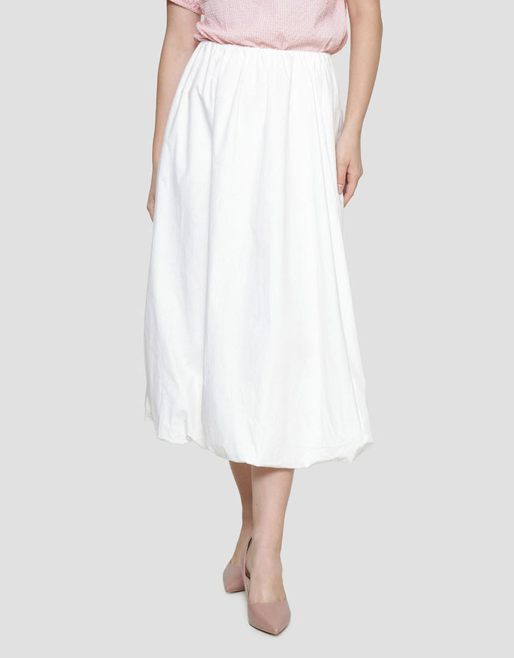 Details Baloon Rok Midi Wanita