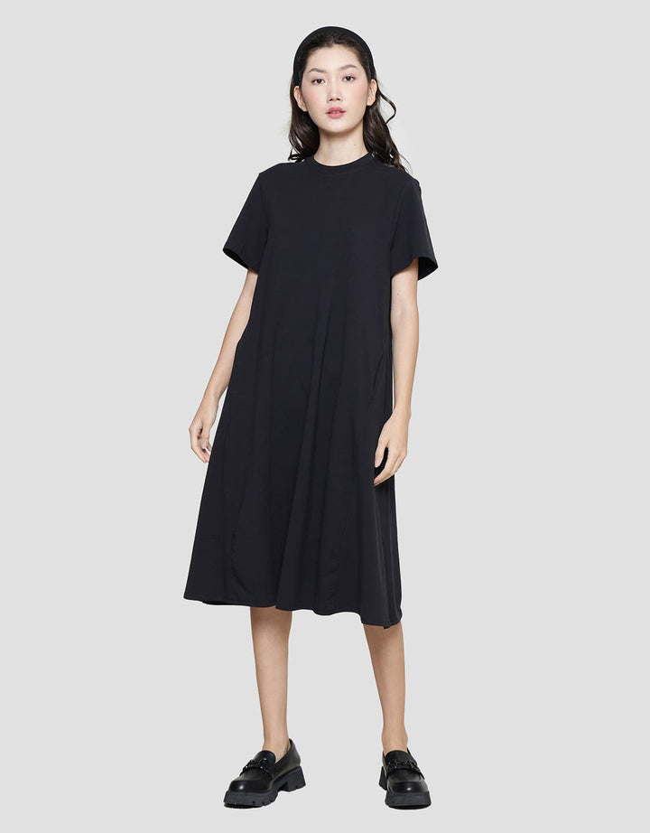 Suko Plain Midi Dress Jersey Women