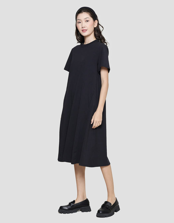 Suko Plain Midi Dress Jersey Women