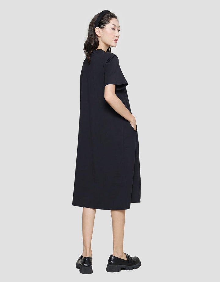 Suko Plain Midi Dress Jersey Women