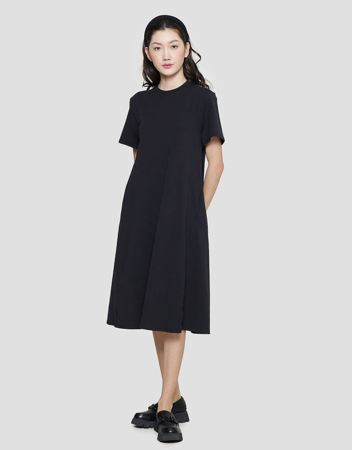 Suko Plain Midi Dress Jersey Women