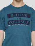 Nevada Print Believe In Yourself Boys Short Sleeve T-Shirt
