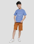 Nevada Print Positive Vibes Kaos Lengan Pendek Anak Laki-Laki