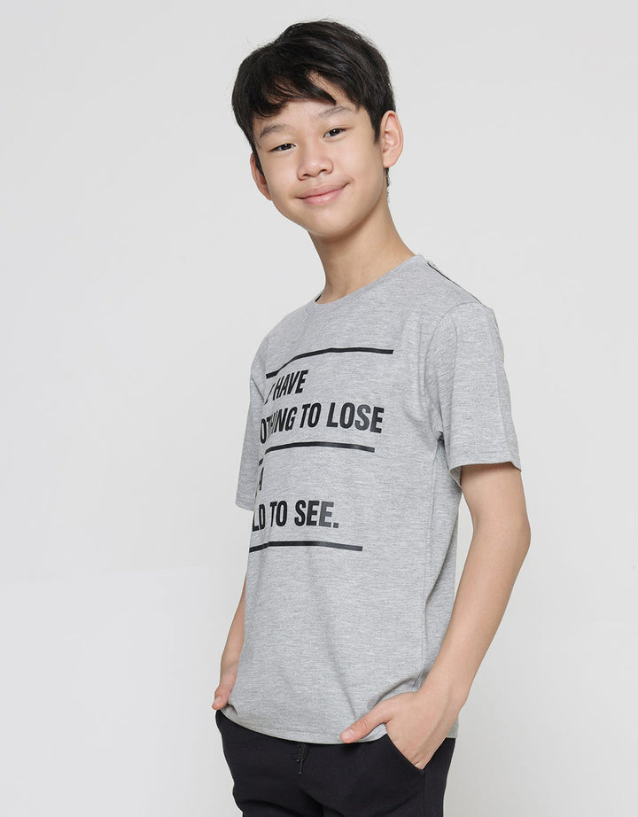 Nevada Print We Have Nothing To Lose Kaos Lengan Pendek Anak Laki-Laki