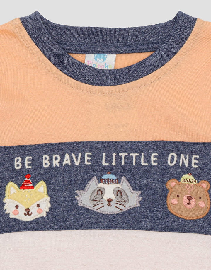 Pipiniko Brave Lil One Kaos Anak Laki-laki