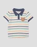 Pipiniko Polo Print Bear Collar T-shirt for Boys