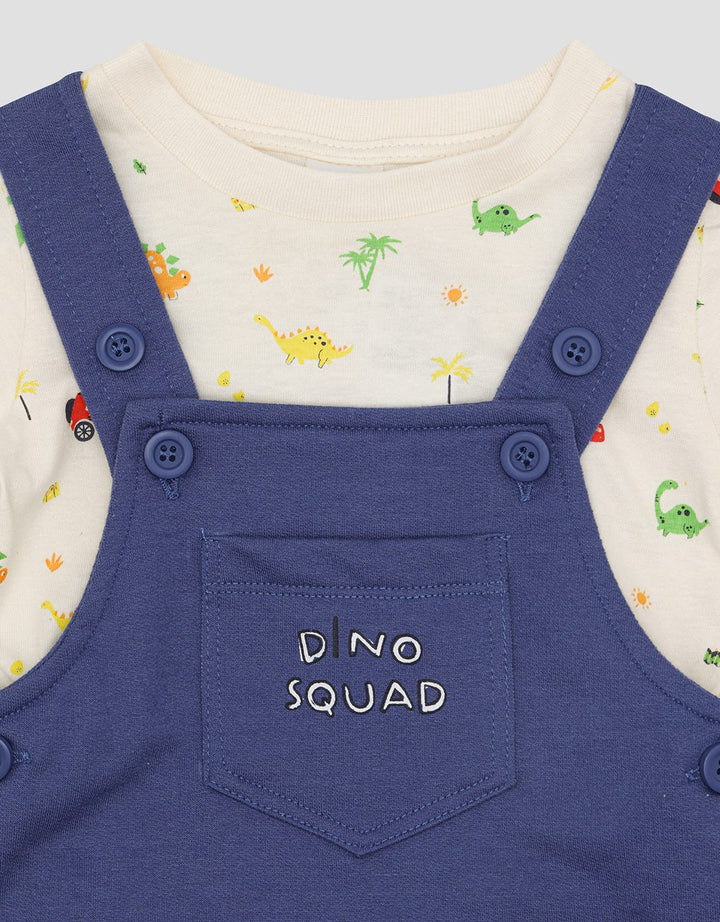 Pipiniko Dino Pocket Overall Anak Laki-laki