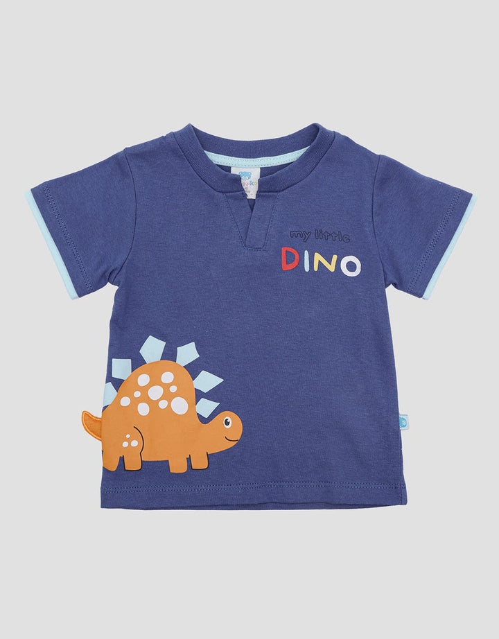 Pipiniko Neck V Dino Kaos Anak Laki-laki