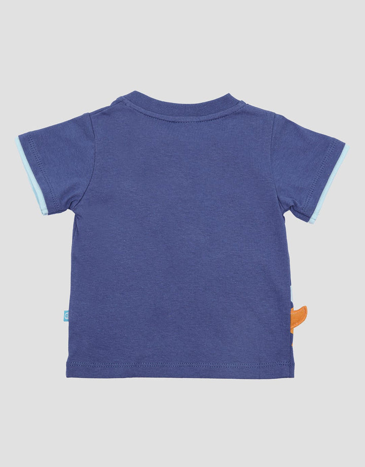 Pipiniko Neck V Dino Kaos Anak Laki-laki