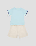 Pipiniko Dino Holiday Baju One Set Anak Laki-Laki