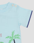 Pipiniko Dino Holiday Baju One Set Anak Laki-Laki