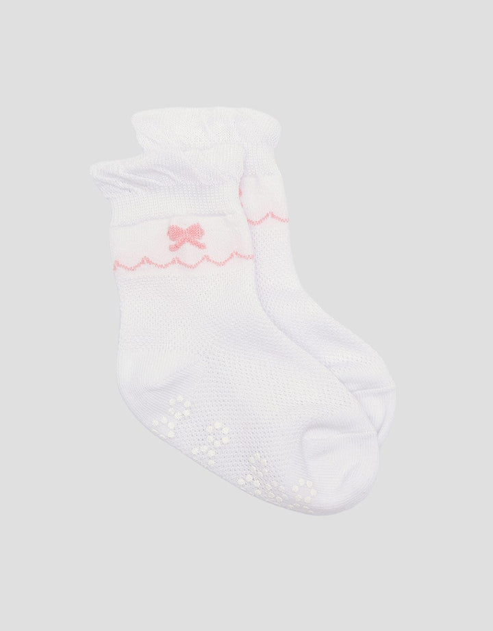 Pipiniko Texture Pink Anti Slip Kaos Kaki Anak Perempuan