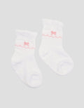 Pipiniko Texture Pink Anti Slip Kaos Kaki Anak Perempuan