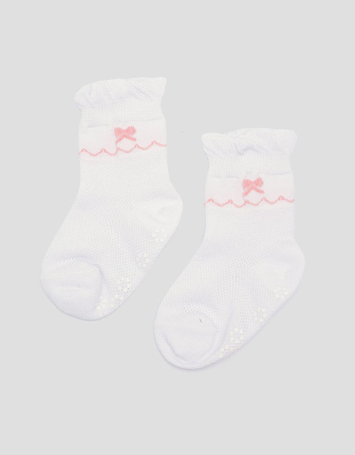 Pipiniko Texture Pink Anti Slip Kaos Kaki Anak Perempuan