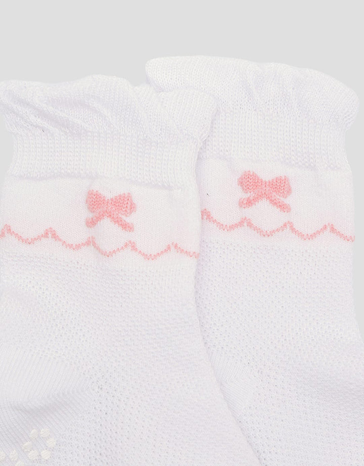 Pipiniko Texture Pink Anti Slip Kaos Kaki Anak Perempuan