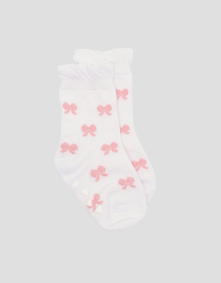 Pipiniko Texture Ribbon Anti Slip Girls Socks
