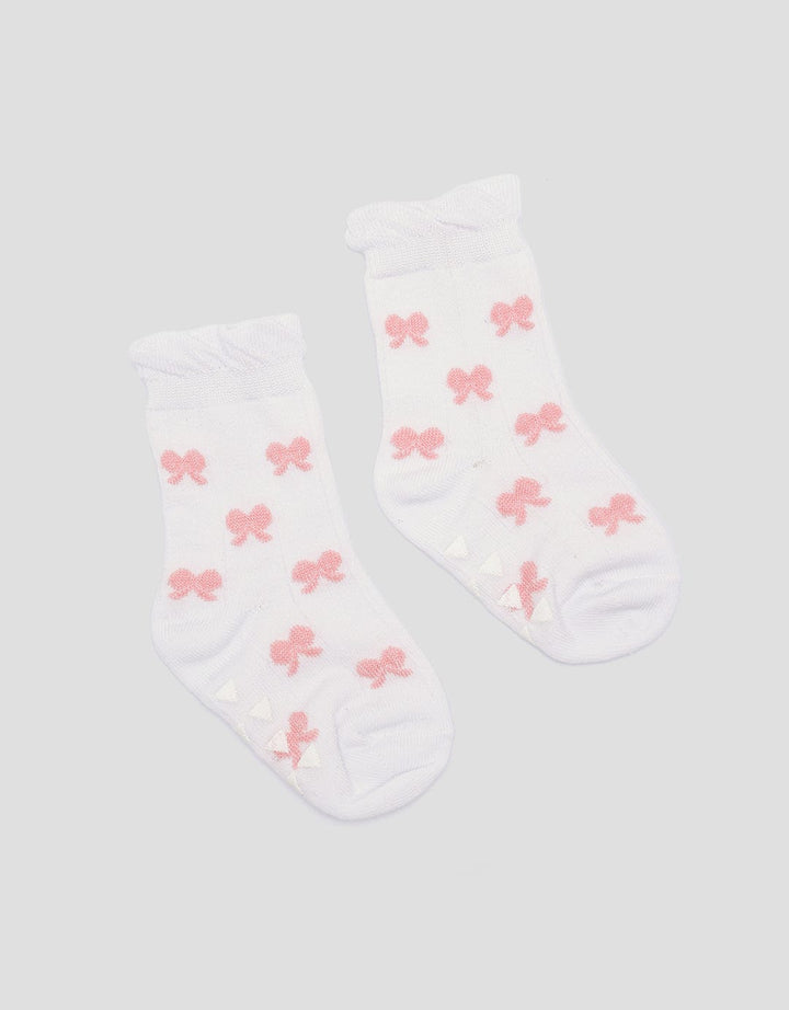 Pipiniko Texture Ribbon Anti Slip Girls Socks