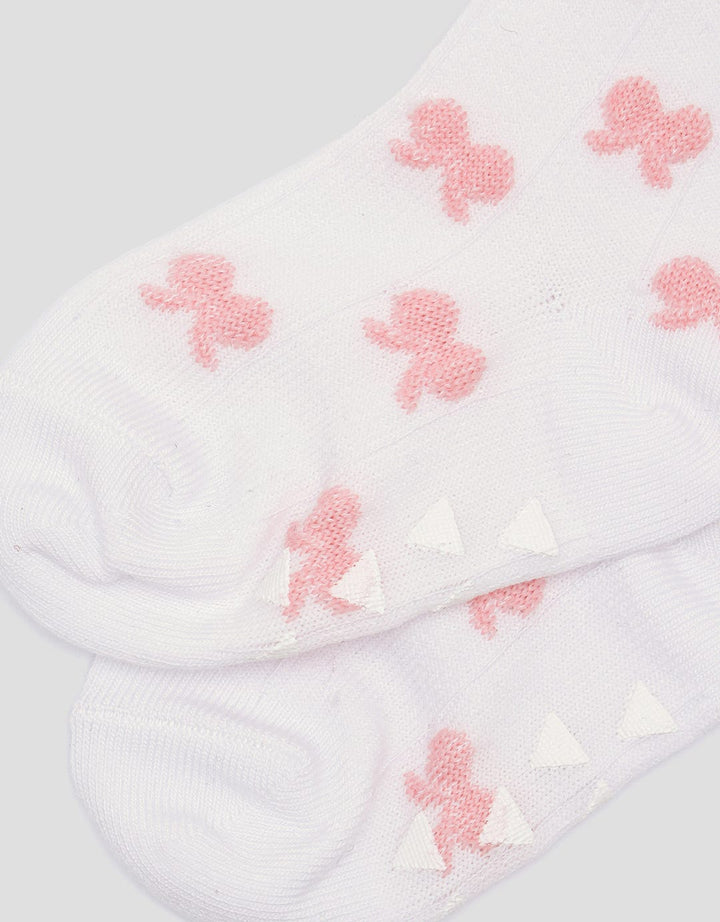 Pipiniko Texture Ribbon Anti Slip Girls Socks