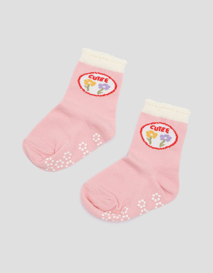 Pipiniko Flower Cute Anti Slip Kaus Kaki Anak Perempuan