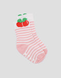 Pipiniko Apple Anti Slip Socks for Girls
