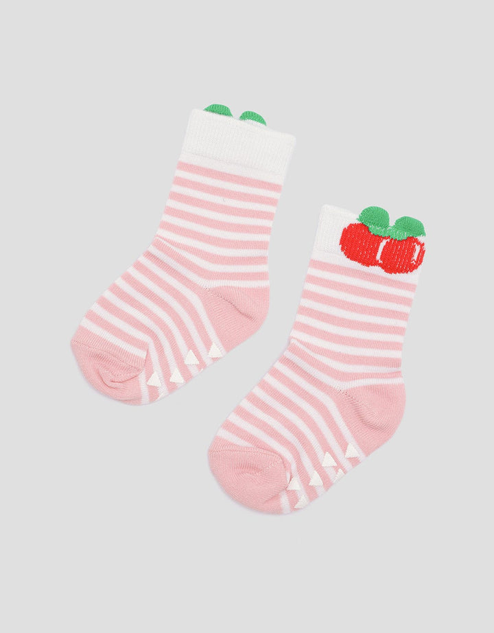 Pipiniko Apple Anti Slip Socks for Girls