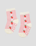 Pipiniko Strawberry Anti Slip Girls Socks