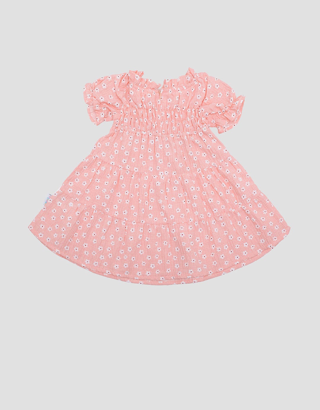 Pipiniko Tier Tekstur Flower Midi Dress Anak Perempuan